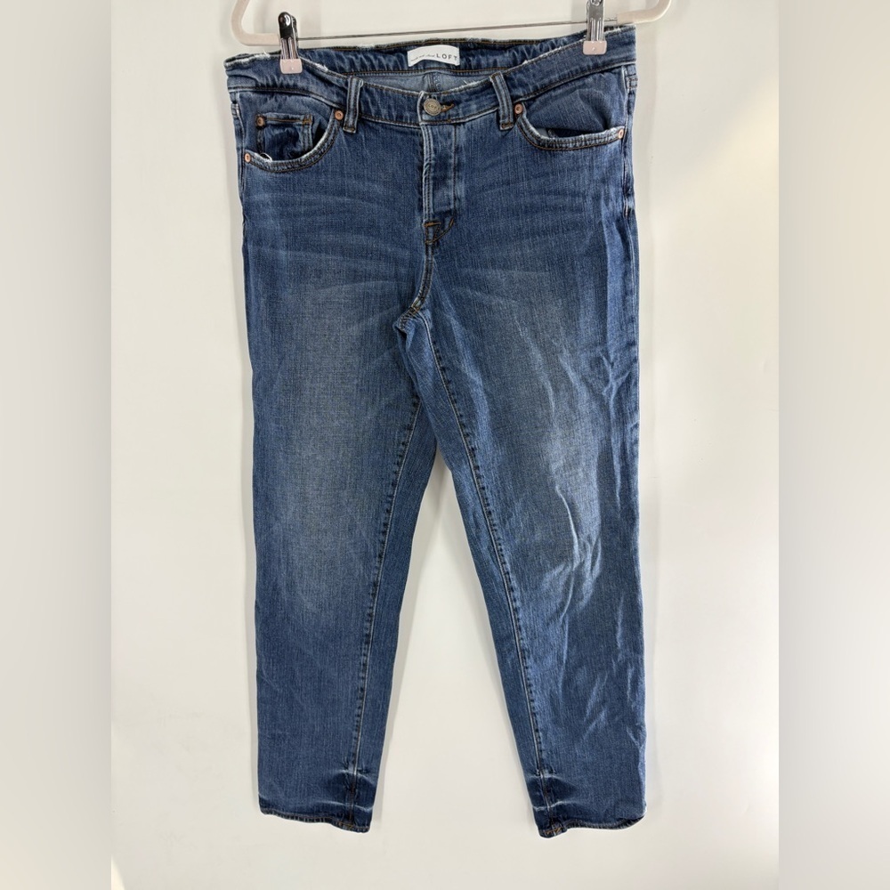 LOFT Mid-Wash Ankle Jeans